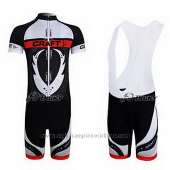 2011 Abbigliamento Ciclismo Craft Bianco e Nero Manica Corta e Salopette