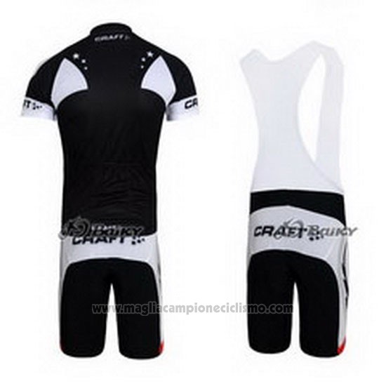 2011 Abbigliamento Ciclismo Craft Bianco e Nero Manica Corta e Salopette