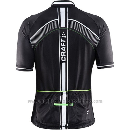 2016 Abbigliamento Ciclismo Craft Verde e Nero Manica Corta e Salopette