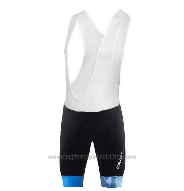 2017 Abbigliamento Ciclismo Craft Blu Manica Corta e Salopette