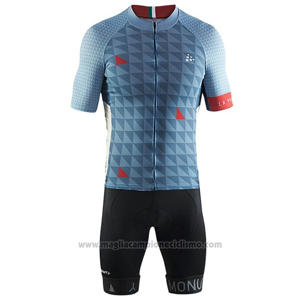 2017 Abbigliamento Ciclismo Craft Monuments Grigio Manica Corta e Salopette