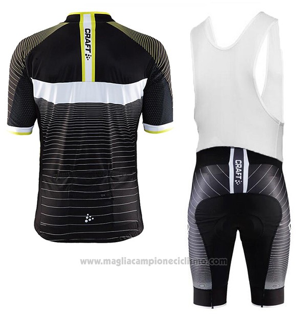 2017 Abbigliamento Ciclismo Craft Nero Manica Corta e Salopette