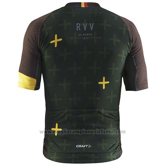 2018 Abbigliamento Ciclismo Craft Monument Spento Verde Manica Corta e Salopette