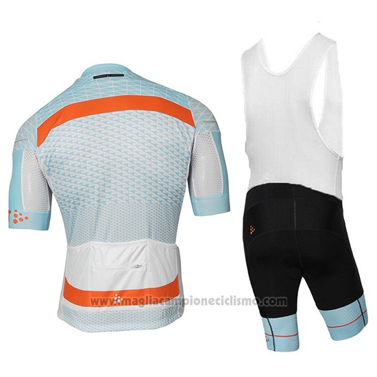 2018 Abbigliamento Ciclismo Craft Route Chiaro Blu Manica Corta e Salopette