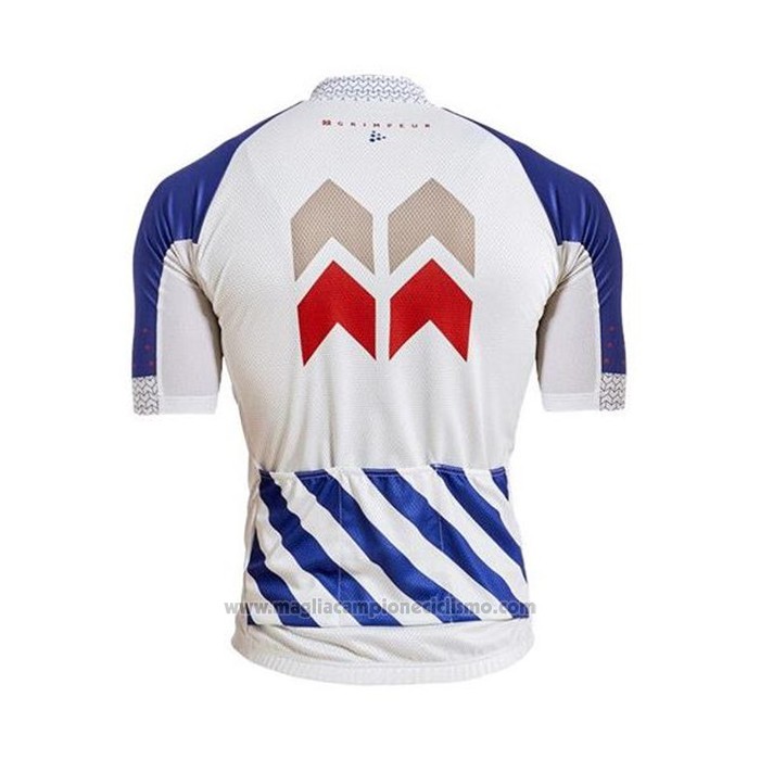 2020 Abbigliamento Ciclismo Craft Blu Bianco Manica Corta e Salopette