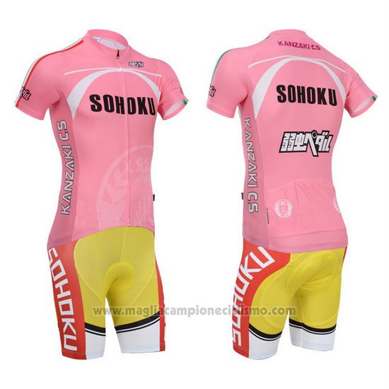 2014 Abbigliamento Ciclismo Fox Cyclingbox Fuxia Manica Corta e Salopette