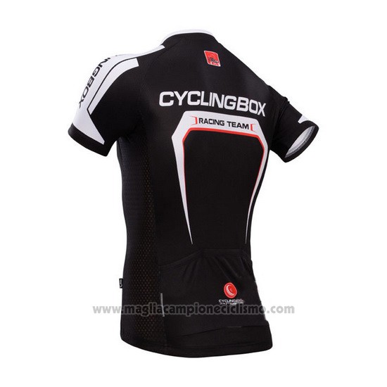 2014 Abbigliamento Ciclismo Fox Cyclingbox Scuro Nero Manica Corta e Salopette