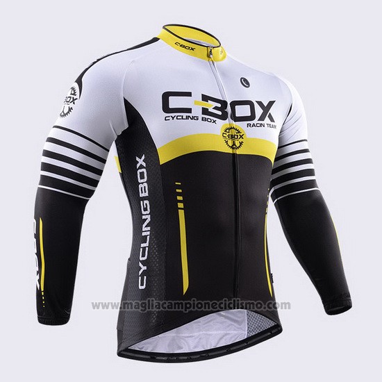 2015 Abbigliamento Ciclismo Fox Cyclingbox Nero e Bianco Manica Lunga e Salopette