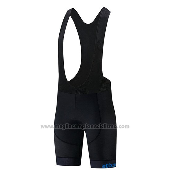 2019 Abbigliamento Ciclismo Etixxl Blu Nero Manica Corta e Salopette