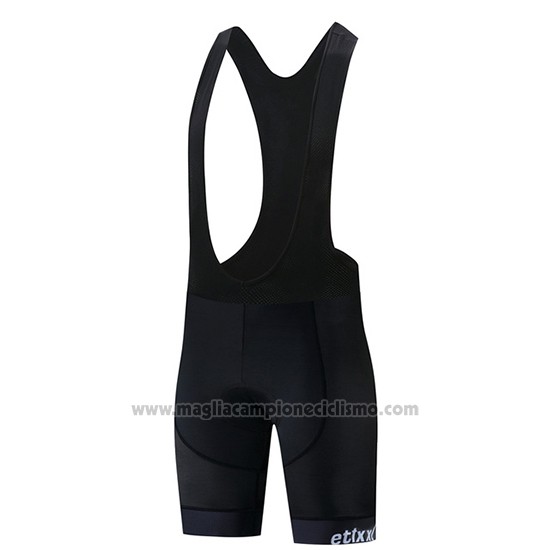 2019 Abbigliamento Ciclismo Etixxl Nero Bianco Manica Corta e Salopette