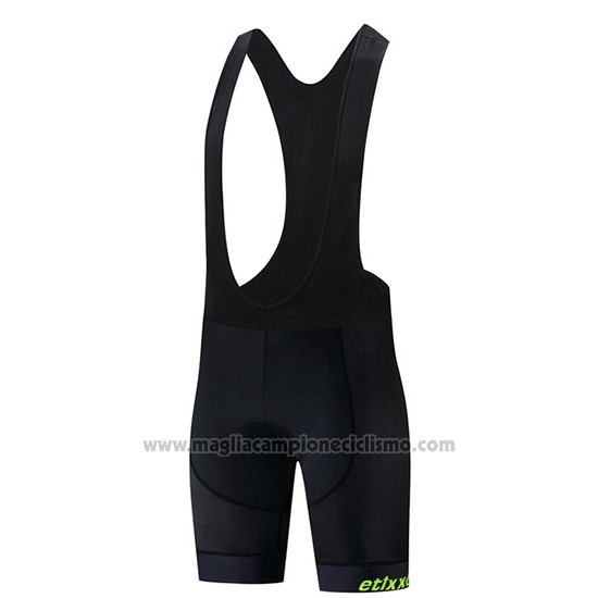 2019 Abbigliamento Ciclismo Etixxl Nero Verde Manica Corta e Salopette