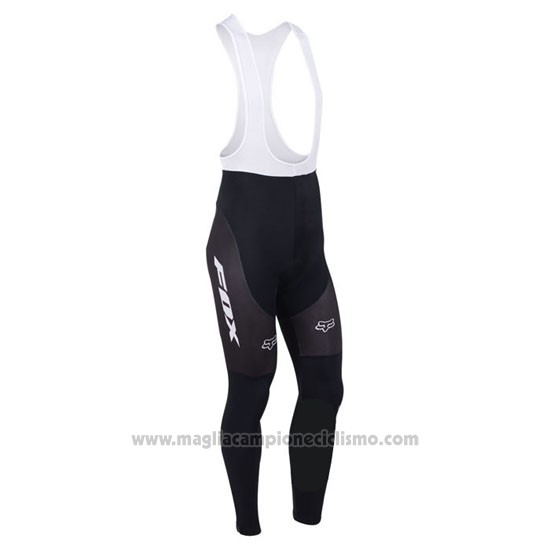 2013 Abbigliamento Ciclismo Fox Bianco e Rosso Manica Lunga e Salopette
