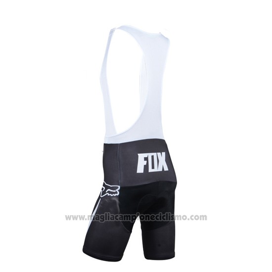 2014 Abbigliamento Ciclismo Fox Arancione e Bianco Manica Corta e Salopette