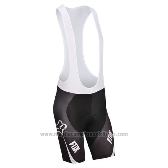 2014 Abbigliamento Ciclismo Fox Celeste e Nero Manica Corta e Salopette