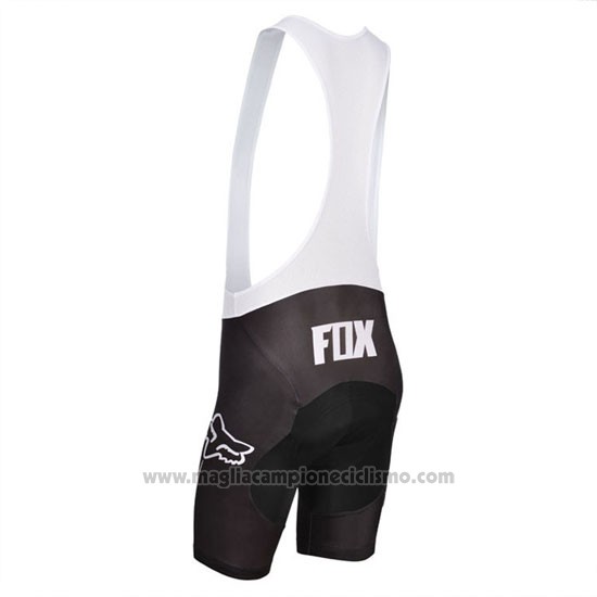 2014 Abbigliamento Ciclismo Fox Celeste e Nero Manica Corta e Salopette