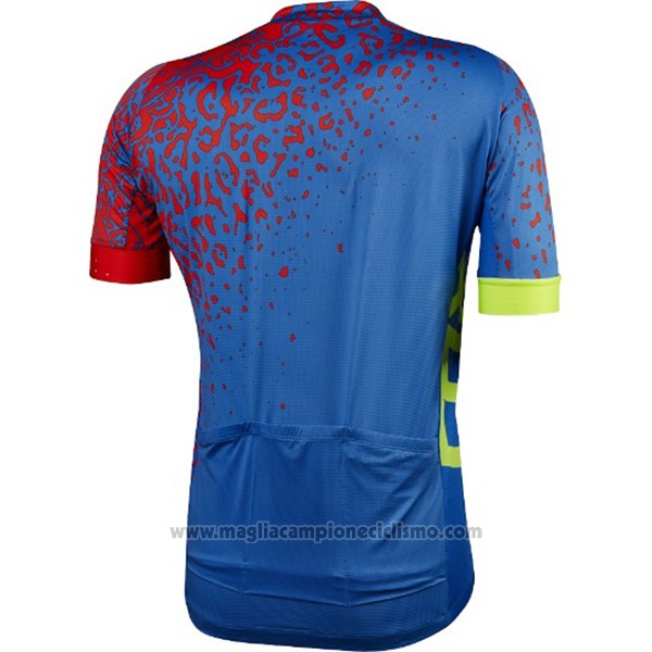 2017 Abbigliamento Ciclismo Fox Ascent Comp Blu Manica Corta e Salopette