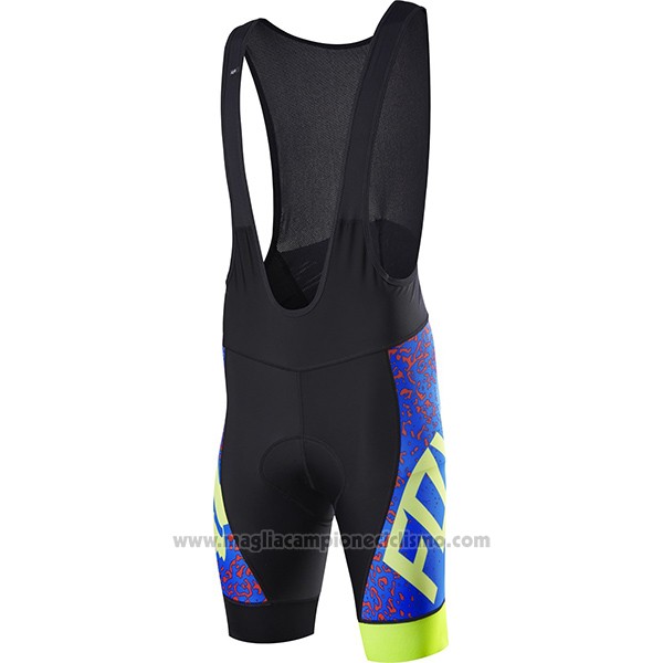 2017 Abbigliamento Ciclismo Fox Ascent Comp Blu Manica Corta e Salopette