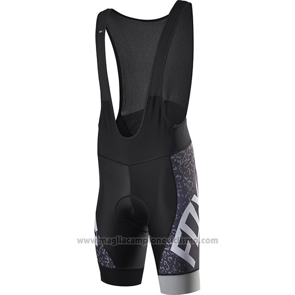 2017 Abbigliamento Ciclismo Fox Ascent Comp Grigio Manica Corta e Salopette