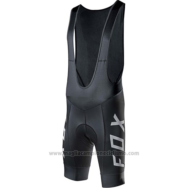 2017 Abbigliamento Ciclismo Fox Ascent Comp Nero Manica Corta e Salopette