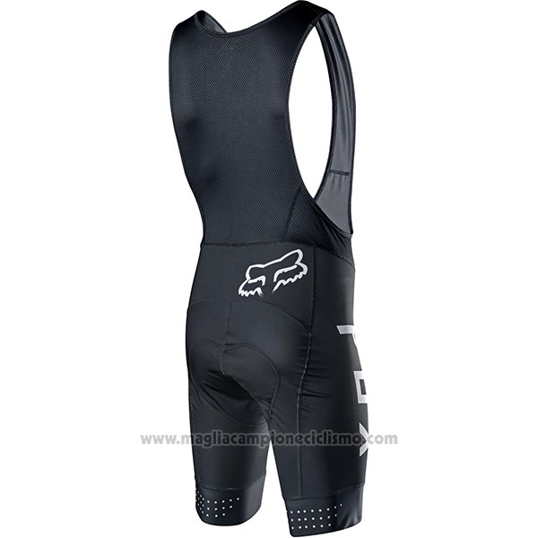 2017 Abbigliamento Ciclismo Fox Ascent Comp Nero Manica Corta e Salopette