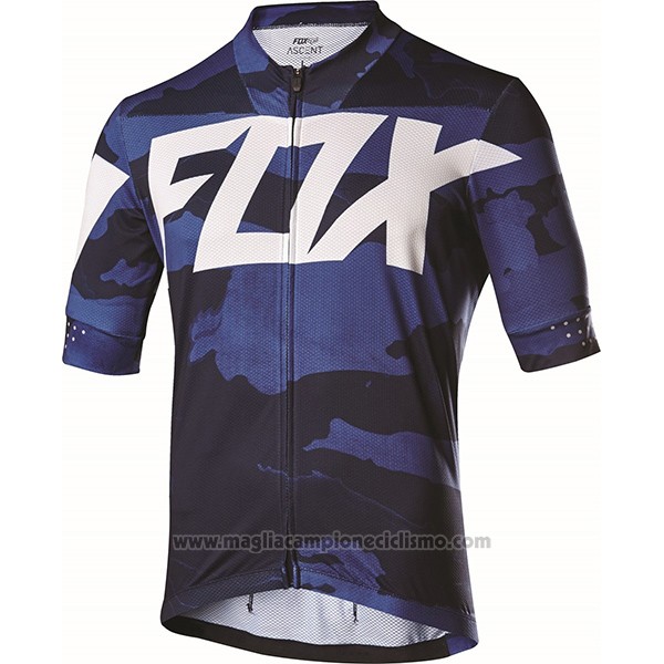 2017 Abbigliamento Ciclismo Fox Ascent Comp Viola Manica Corta e Salopette