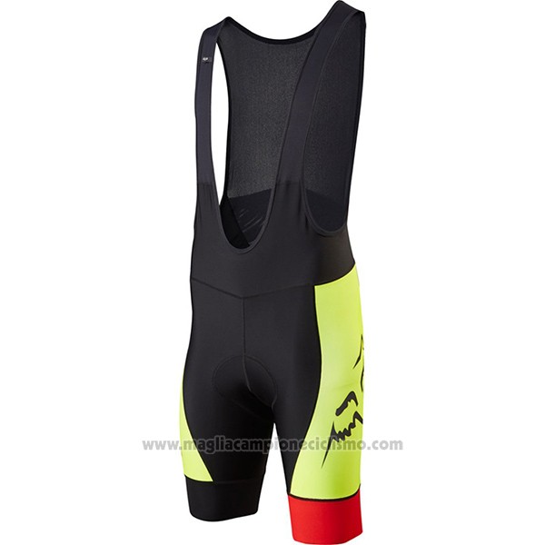 2017 Abbigliamento Ciclismo Fox Le Savant Giallo Manica Corta e Salopette
