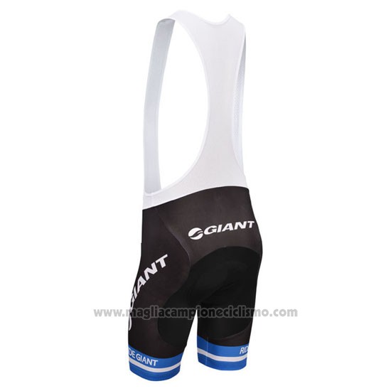 2013 Abbigliamento Ciclismo Giant Bianco e Celeste Manica Corta e Salopette