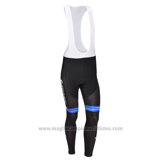 2013 Abbigliamento Ciclismo Giant Nero e Blu Manica Lunga e Salopette