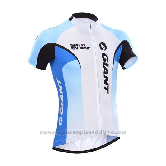 2014 Abbigliamento Ciclismo Giant Bianco Manica Corta e Salopette