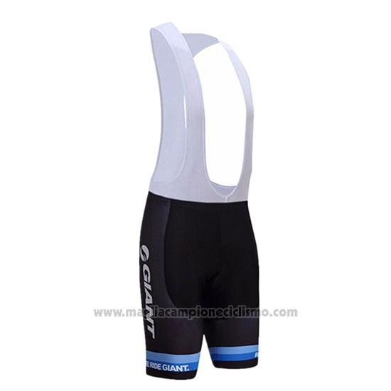 2017 Abbigliamento Ciclismo Giant Nero Manica Corta e Salopette