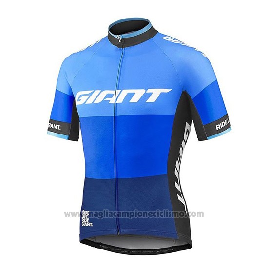 2018 Abbigliamento Ciclismo Giant Elevate Blu Manica Corta e Salopette