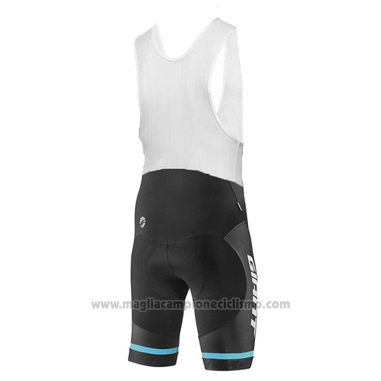2018 Abbigliamento Ciclismo Giant Elevate Blu e Nero Manica Corta e Salopette