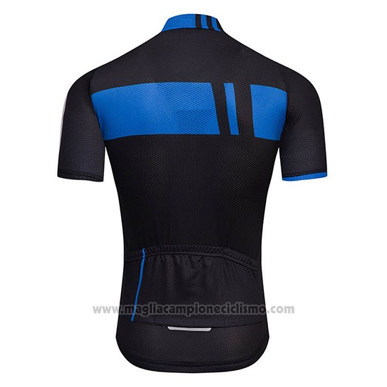 2018 Abbigliamento Ciclismo Giant Nero e Blu Manica Corta e Salopette