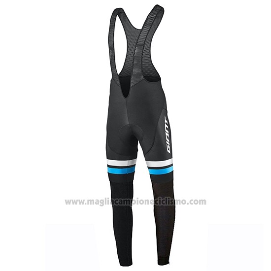 2019 Abbigliamento Ciclismo Giant Race Day Blu Manica Lunga e Salopette