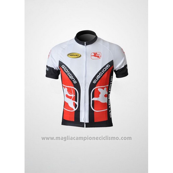 2010 Abbigliamento Ciclismo Giordana Bianco e Nero Manica Corta e Salopette