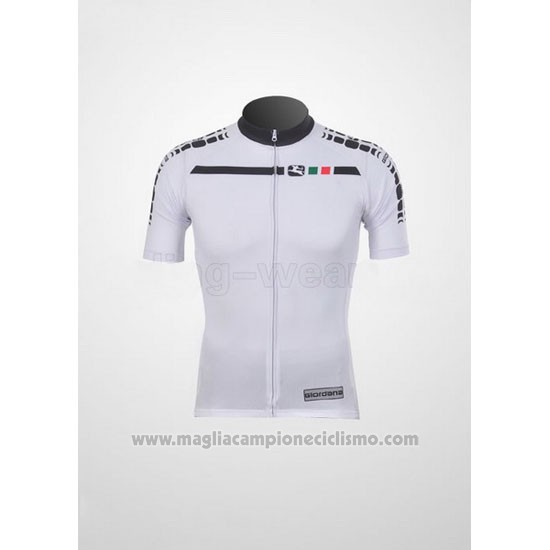 2011 Abbigliamento Ciclismo Giordana Bianco Manica Corta e Salopette