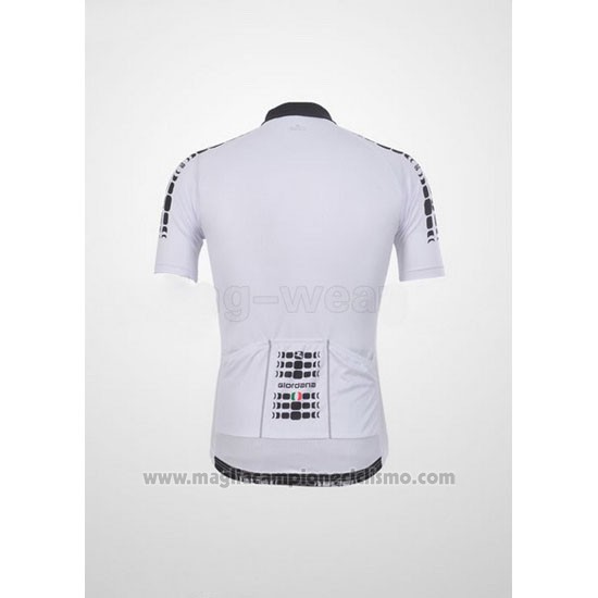 2011 Abbigliamento Ciclismo Giordana Bianco Manica Corta e Salopette