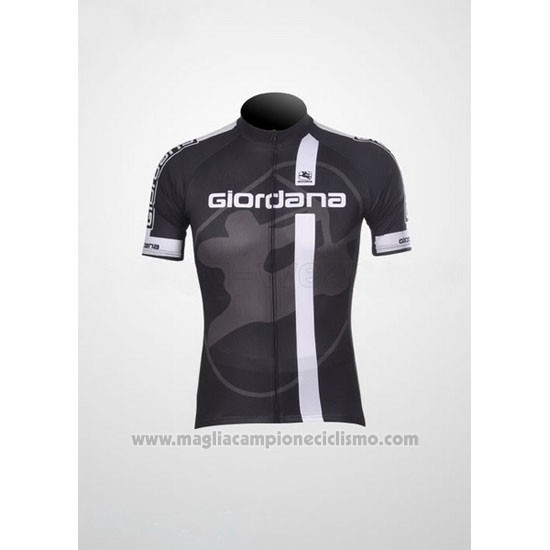 2011 Abbigliamento Ciclismo Giordana Bianco Nero Manica Corta e Salopette