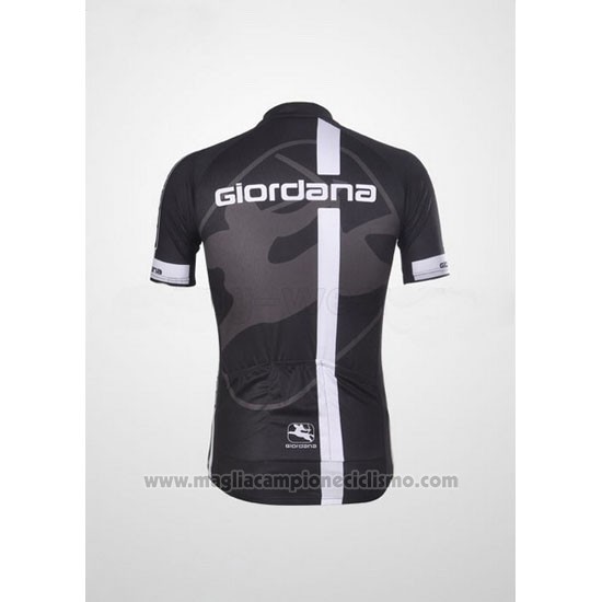 2011 Abbigliamento Ciclismo Giordana Bianco Nero Manica Corta e Salopette