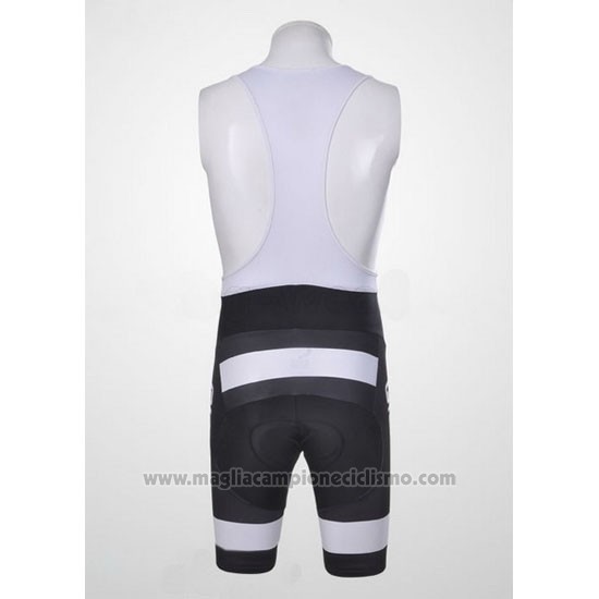 2011 Abbigliamento Ciclismo Giordana Bianco Nero Manica Corta e Salopette