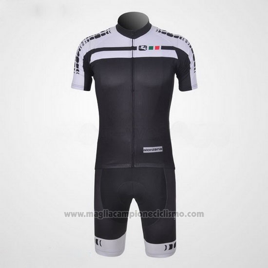 2011 Abbigliamento Ciclismo Giordana Bianco e Nero Manica Corta e Salopette