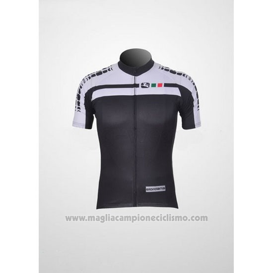 2011 Abbigliamento Ciclismo Giordana Bianco e Nero Manica Corta e Salopette