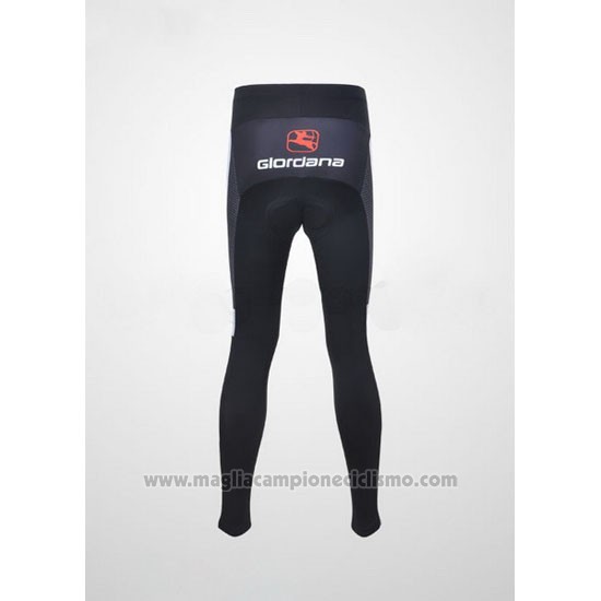 2011 Abbigliamento Ciclismo Giordana Bianco e Nero Manica Lunga e Salopette