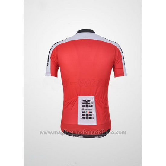 2011 Abbigliamento Ciclismo Giordana Bianco e Rosso Manica Corta e Salopette