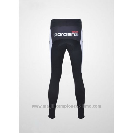 2011 Abbigliamento Ciclismo Giordana Rosso e Nero Manica Lunga e Salopette