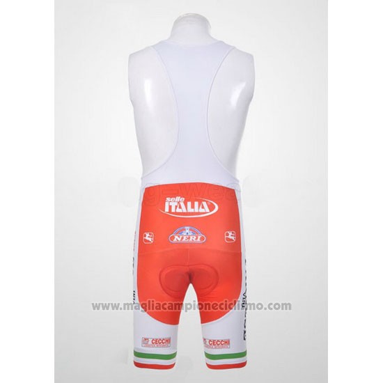 2011 Abbigliamento Ciclismo Giordana Rosso e Verde Manica Corta e Salopette