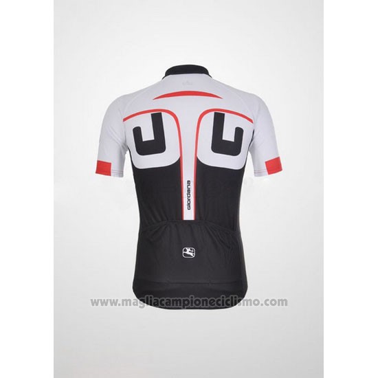 2012 Abbigliamento Ciclismo Giordana Bianco e Nero Manica Corta e Salopette