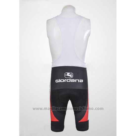 2012 Abbigliamento Ciclismo Giordana Bianco e Nero Manica Corta e Salopette
