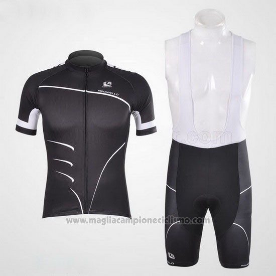 2012 Abbigliamento Ciclismo Giordana Nero Manica Corta e Salopette