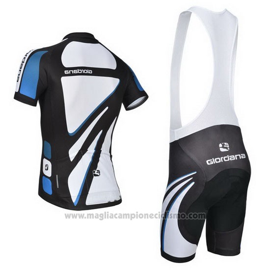 2014 Abbigliamento Ciclismo Giordana Bianco Manica Corta e Salopette